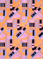 Motiv från Nouvelles Compositions Decoratives, slutet av 1920-talet (pochoirtryck)